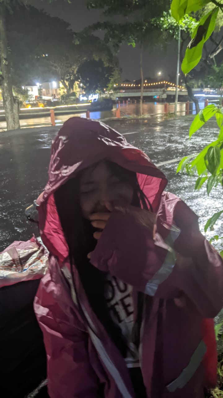 Jas Hujan Pink Manis - Rasty Sayangku